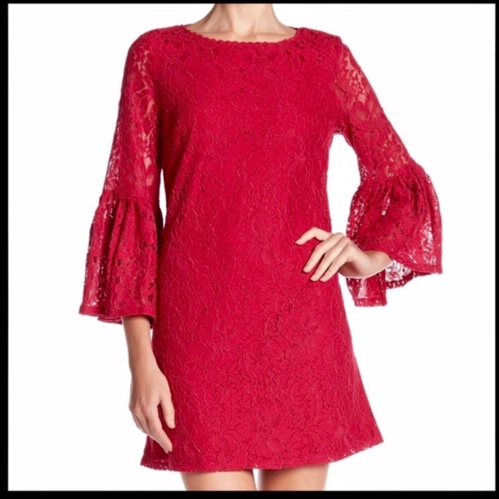 Laundry Shelli Segal A-line lace dress